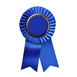 Blue medal ribbon