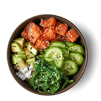 Healthy poke bowl